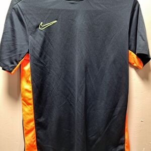 Nike Kids Black and Orange Sports Jersey